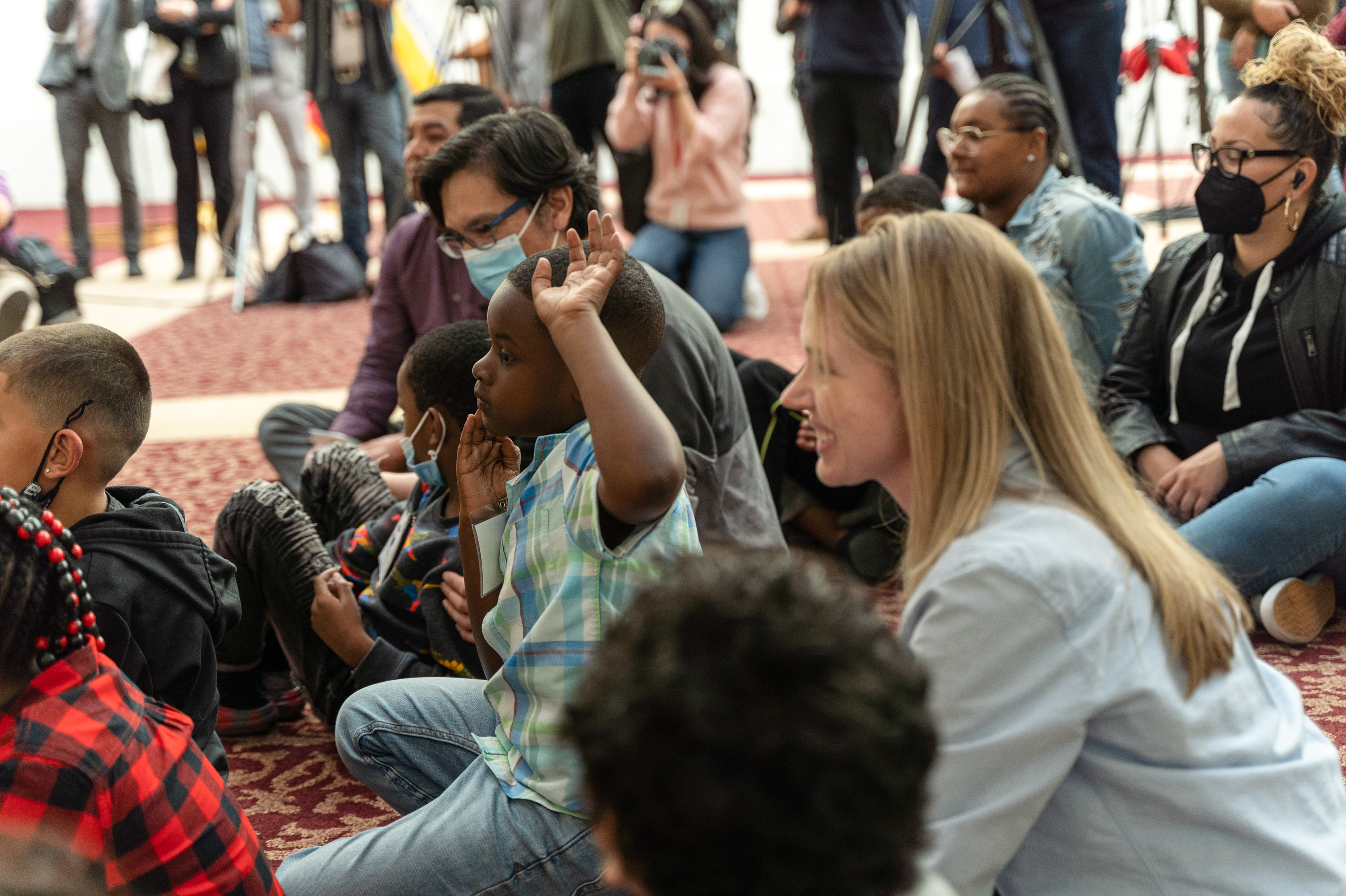 K2C students and teachers