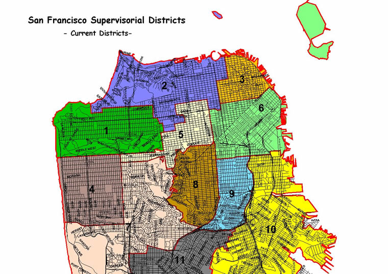 City And County Of San Francisco Sf District Maps And Data