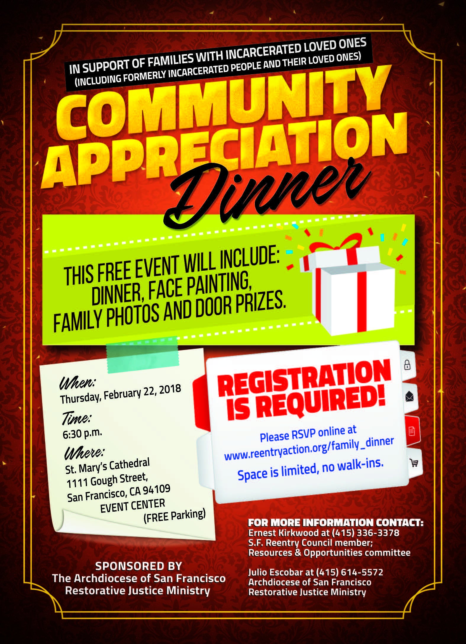Community Dinner Flyer