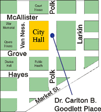 City Hall street map