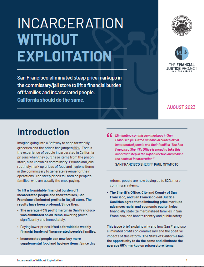 Incarceration Without Exploitation Report Image