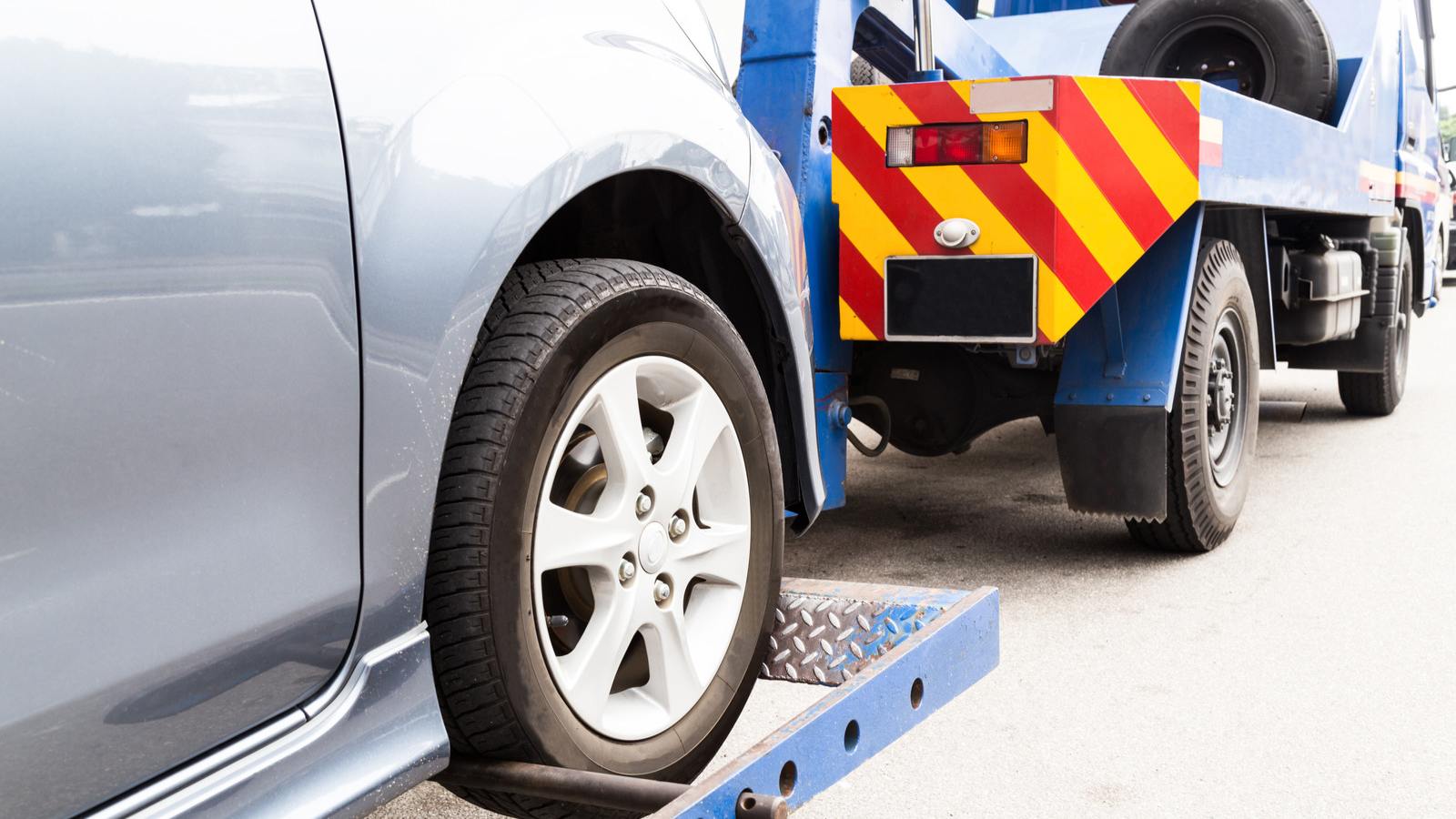 car being towed