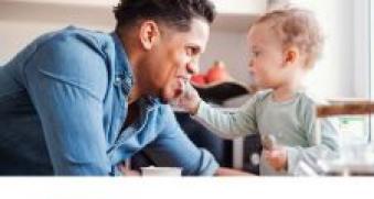 Father with child report cover