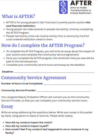 Image of AFTER essay questions