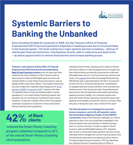 Systemic Barriers to Banking the Unbanked