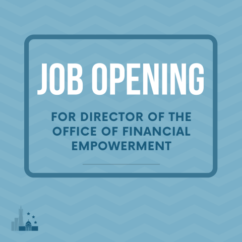 Job Opening for Director of The Office of Financial Empowerment