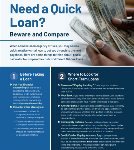 Quick Loans Comparison Brochure