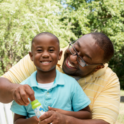 Dad and son