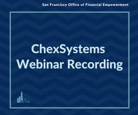 ChexSystems Webinar Recording