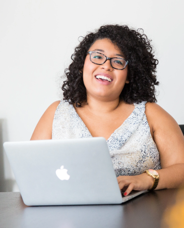 woman at computer