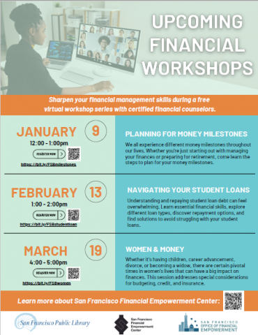 SFFC Financial Workshops - Winter 2025