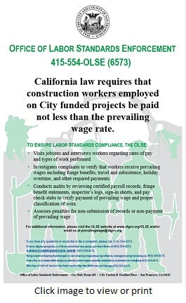 Prevailing Wage Poster 