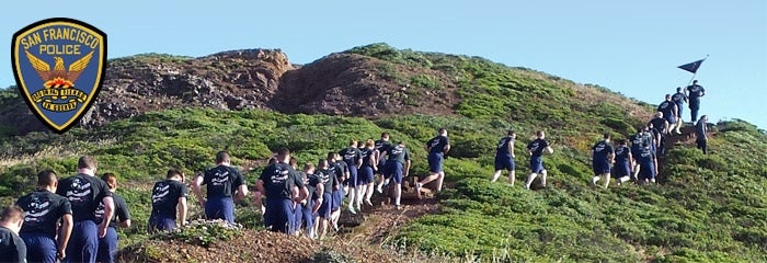 SFPD Academy Recruits Running Up Hill
