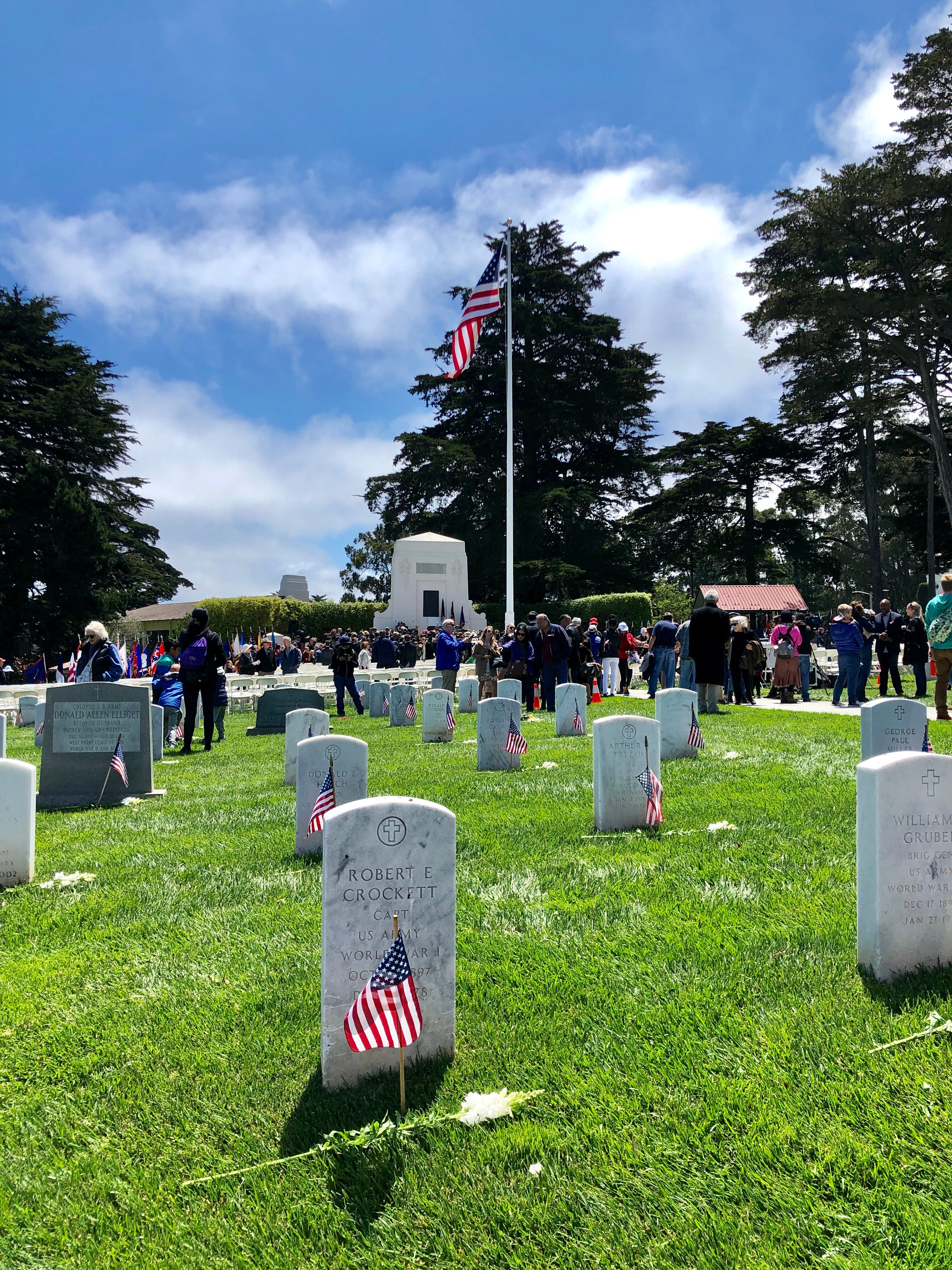 Presidio Cemetery on Memorial Day