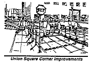 Union Square corner improvements.