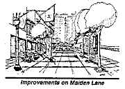 diagram showing improvements on maiden lane