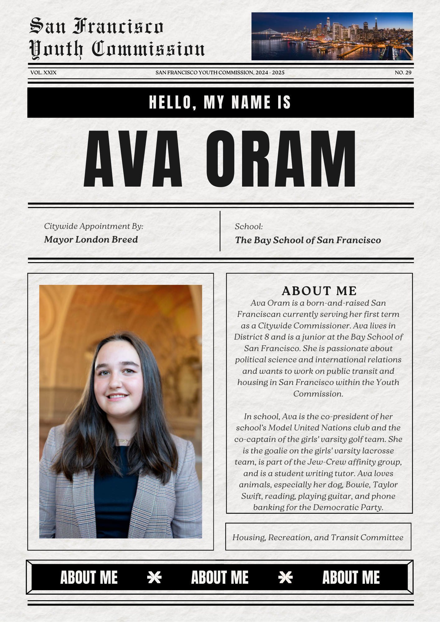 Ava Oram Full Profile