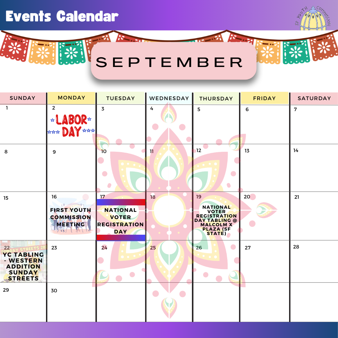 24-25 Events Calendar - September